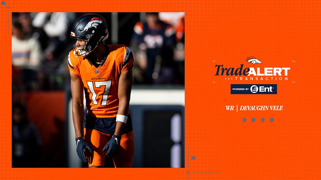 Saints acquire WR Devaughn Vele in trade with Broncos for draft picks