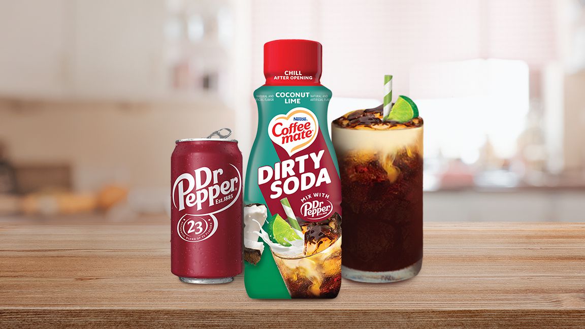 Featured image for "Dirty Soda Trend: The Unlikely Collaboration of Coffee Mate and Dr Pepper"