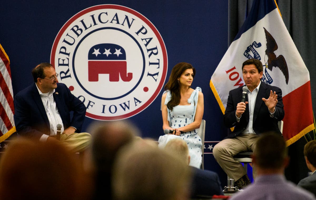 DeSantis steals the show as Trump cancels Iowa rally.
