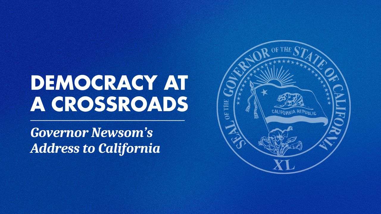 Featured image for Newsom Criticizes Trump Over Democracy and LA Riots