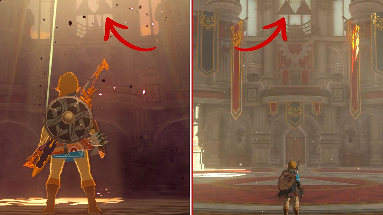 Comparing Tears of the Kingdom and Breath of the Wild Maps in Zelda.