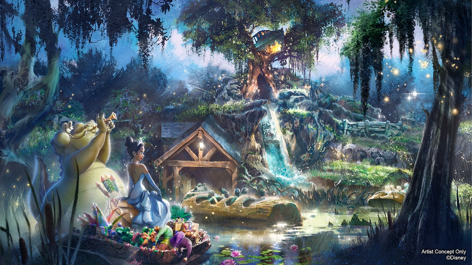 Featured image for "Tiana's Bayou Adventure Set to Open at Disney World in 2024 with New Animatronics"