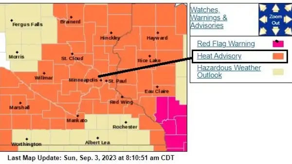 Record-Breaking Heat Forecasted for Labor Day in Minnesota
