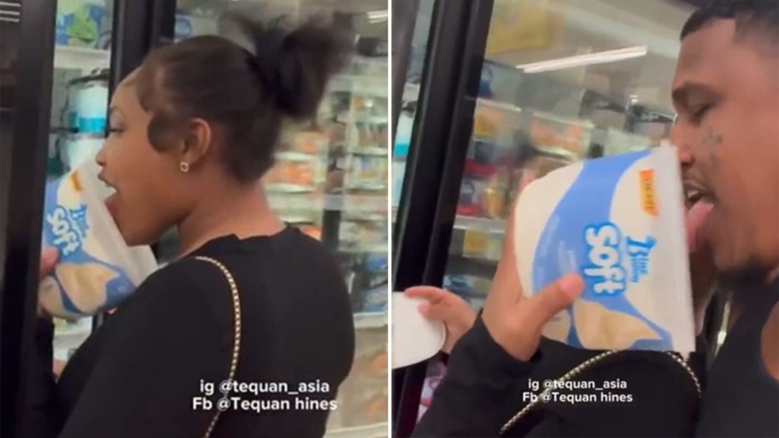 Couple faces backlash for licking and returning ice cream in store