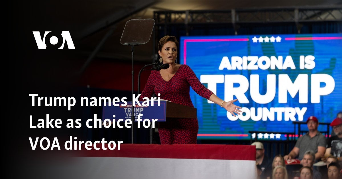 Featured image for Trump Taps Kari Lake for Voice of America, Stirring Controversy