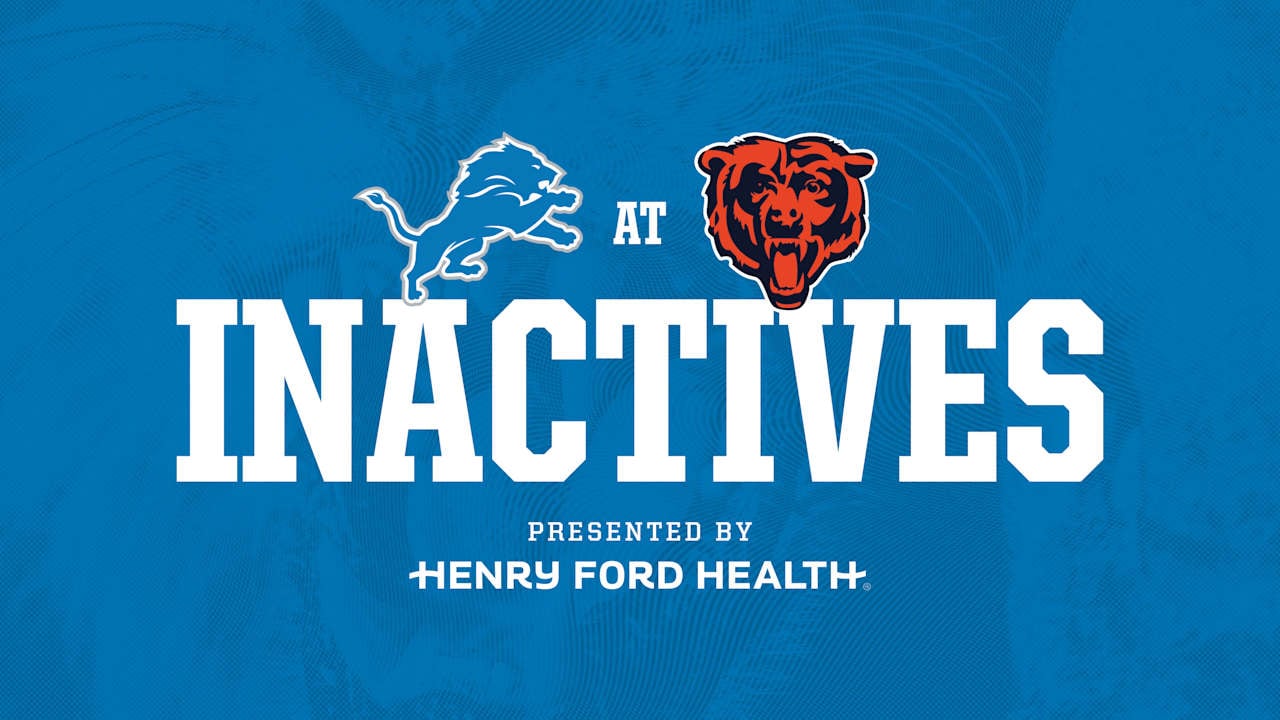 Featured image for Lions and Bears Inactives and Injury Updates for Final Game