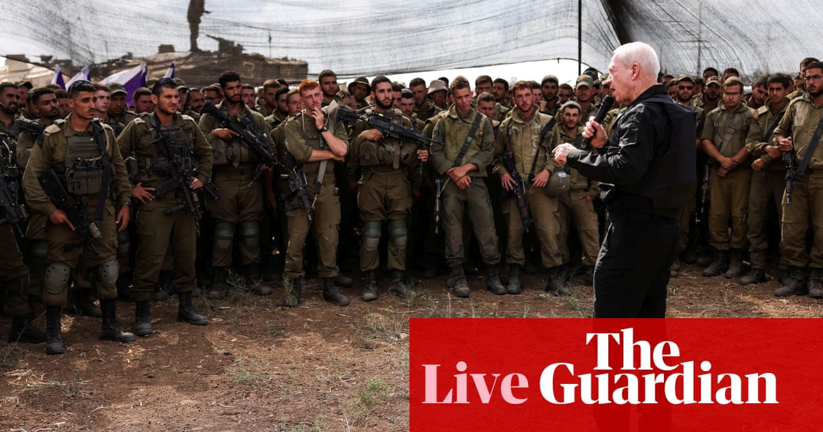 "Israel Defence Minister Promises Troops a Close Look Inside Gaza Amidst Ongoing Israel-Hamas Conflict"