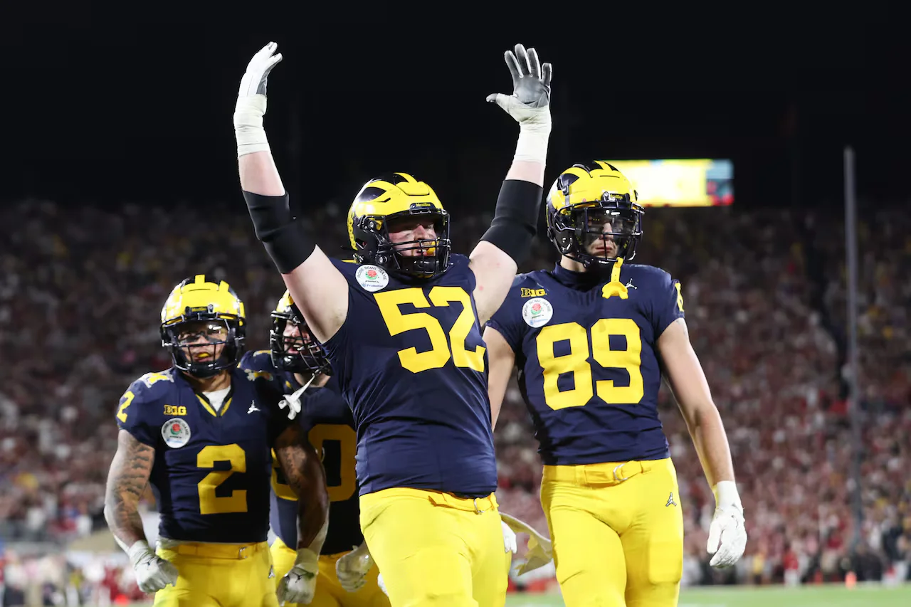 "Michigan's Rose Bowl Triumph: High Viewership, Alabama Trolling, and Harbaugh's Winning Strategy"
