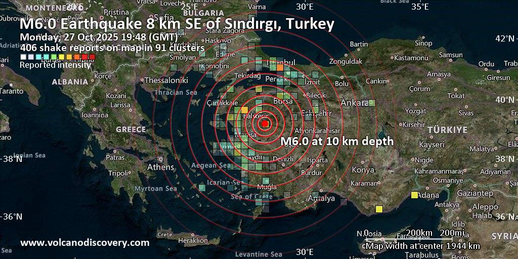 Featured image for Magnitude 6.1 Earthquake Hits Western Turkey, Causing Damage