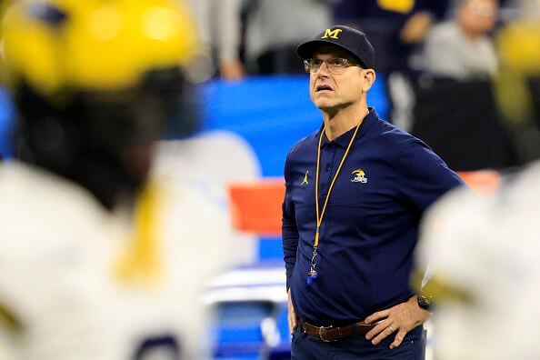"NCAA Charges Michigan's Jim Harbaugh with Recruiting Violations"