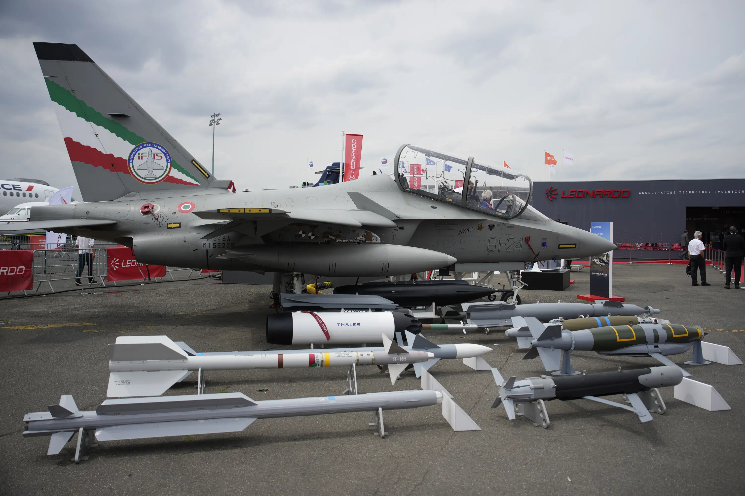 Macron calls for Europe to build independent air defense systems.