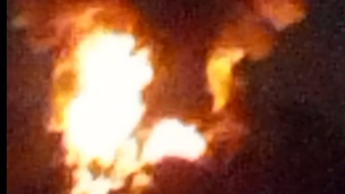 Massive Refinery Explosion Rocks White Lake, Engulfing Area in Flames