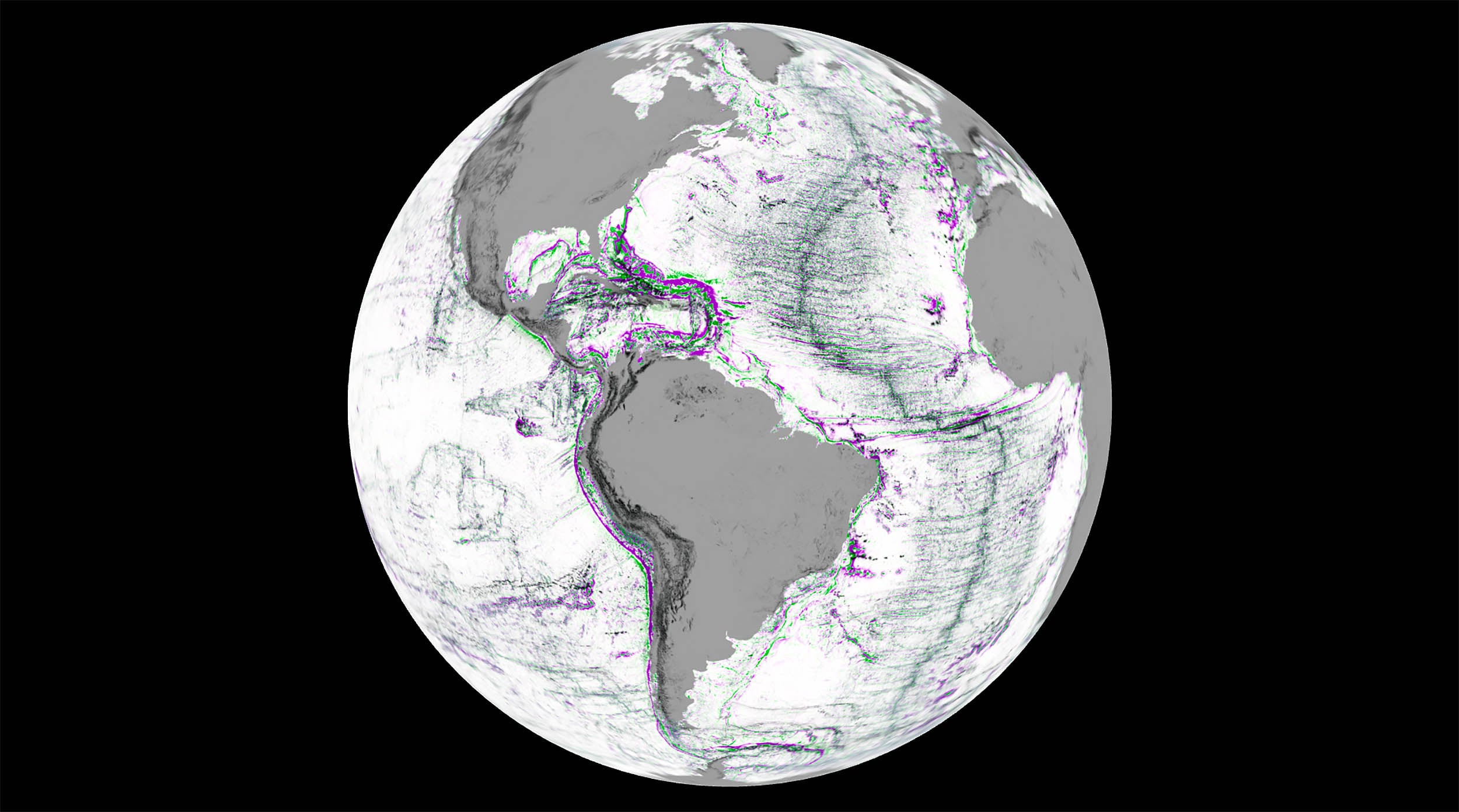 Featured image for NASA unveils detailed space-based map of Earth's seafloors