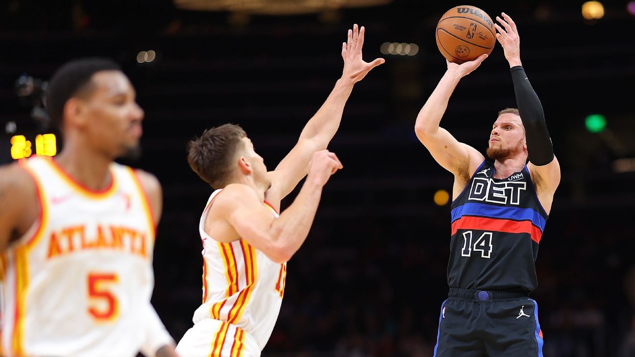 Featured image for Malachi Flynn's 50-Point Outburst Not Enough as Pistons Fall to Hawks