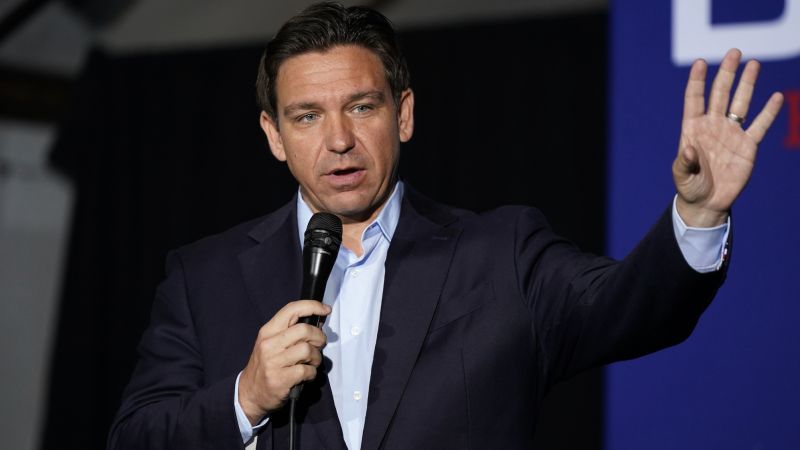"DeSantis Opposes Accepting Gaza Refugees and Denounces Harvard Students Supporting Hamas"