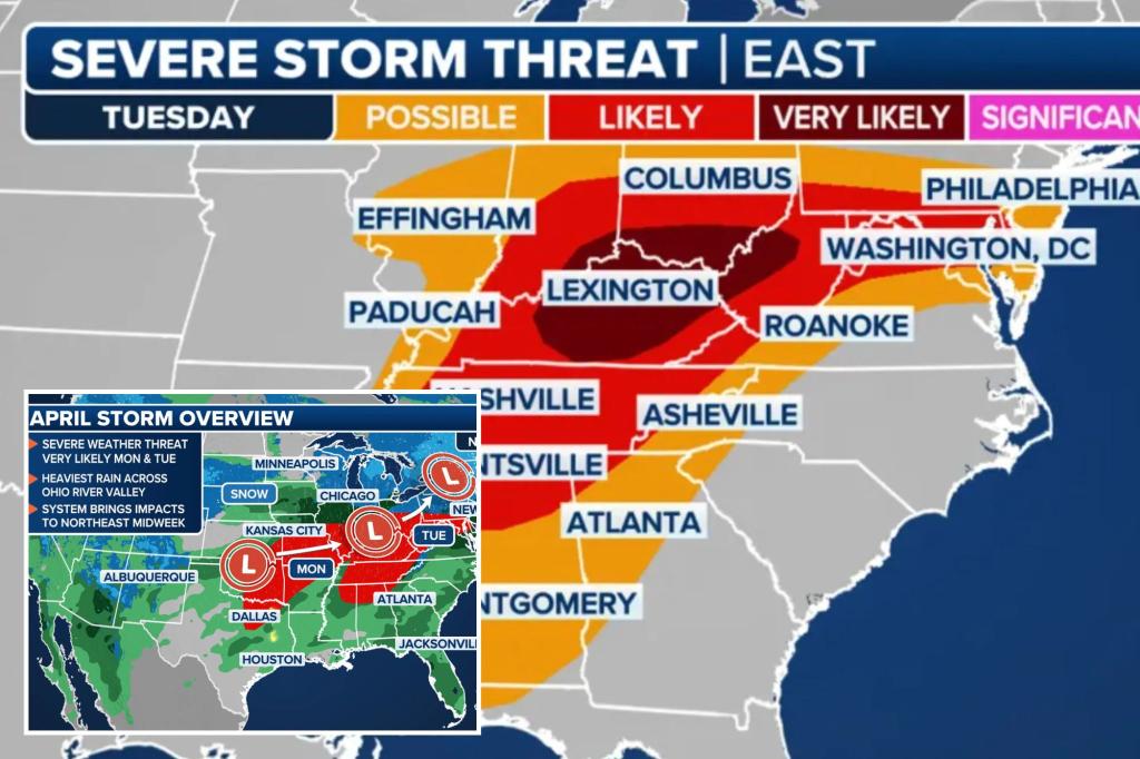 "Severe Weather Alert: Massive Thunderstorms and Tornadoes to Impact 50 Million Americans"