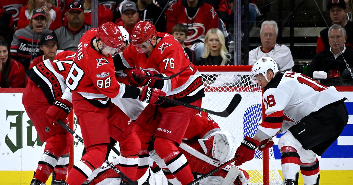 Featured image for "Devils and Hurricanes Face Off in Game 2 of Eastern 2nd Round Playoffs"