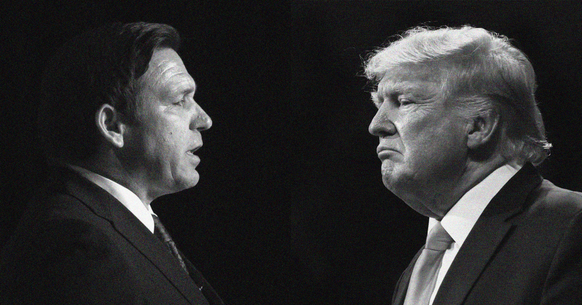 DeSantis and Trump clash over potential indictment.