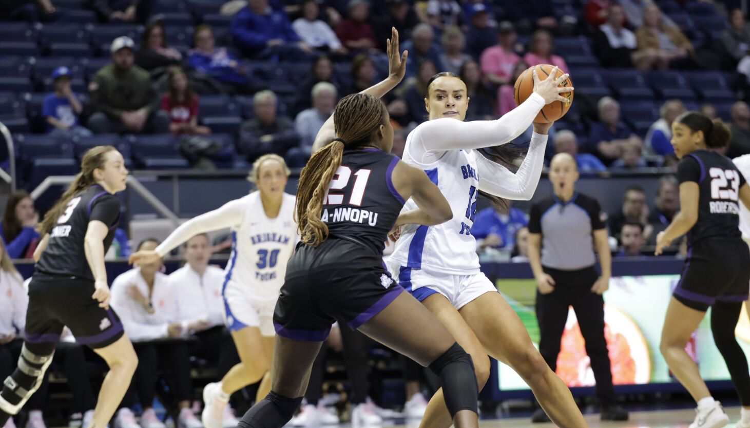 Featured image for "TCU Women's Basketball Defeats BYU 68-58 in Second Straight Home Loss"