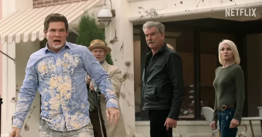 Featured image for "The Out-Laws: A Hilarious Netflix Action Comedy with Adam Devine and Pierce Brosnan"