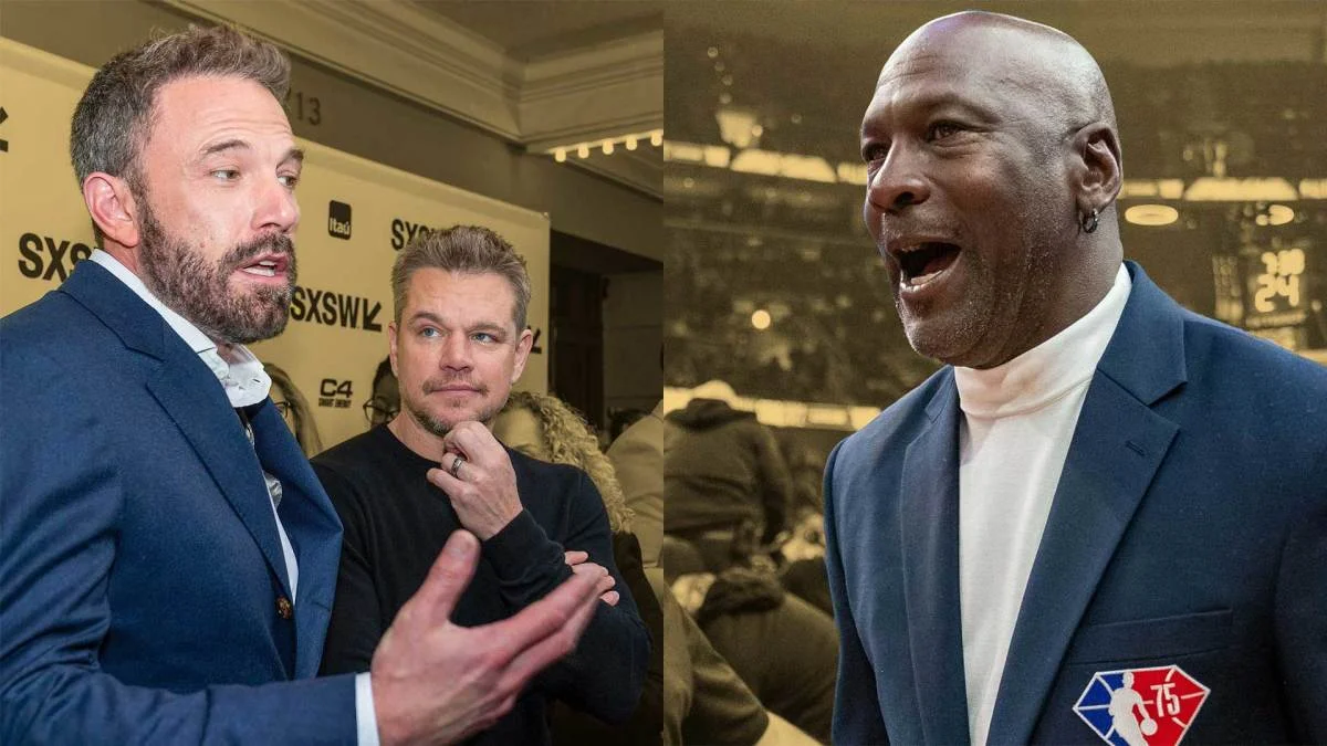 Michael Jordan's height comeback that shut down Affleck's jab