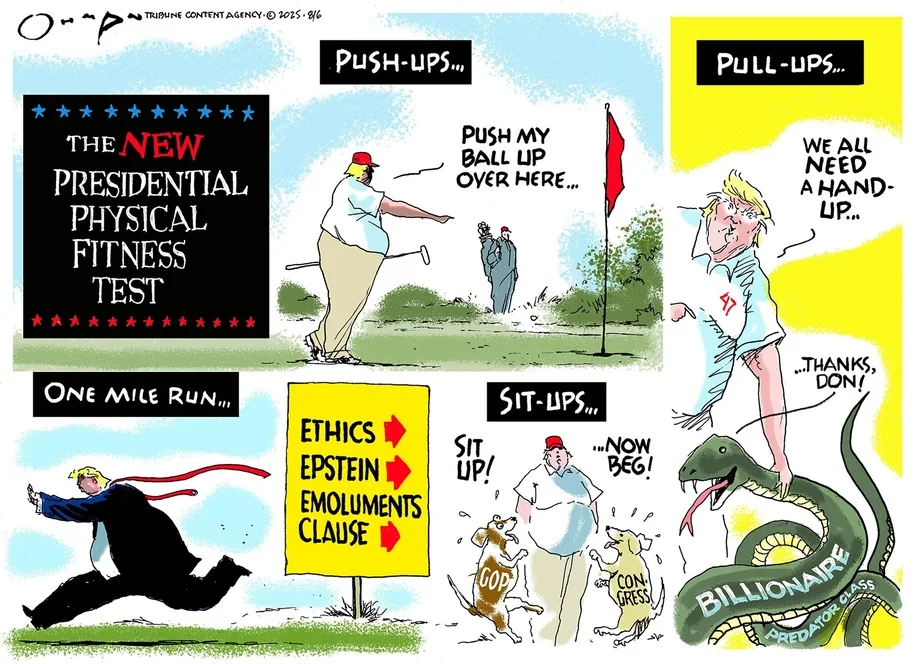 Featured image for Cartoon Critiques Fascist Physical Education