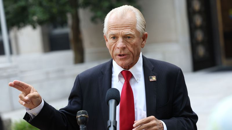 "Peter Navarro Faces Sentencing for Contempt of Congress in January 6 Probe"