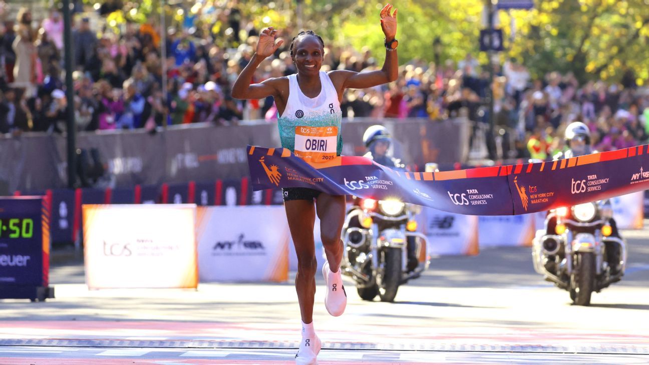 Featured image for Hellen Obiri Sets New Course Record with Second NYC Marathon Win
