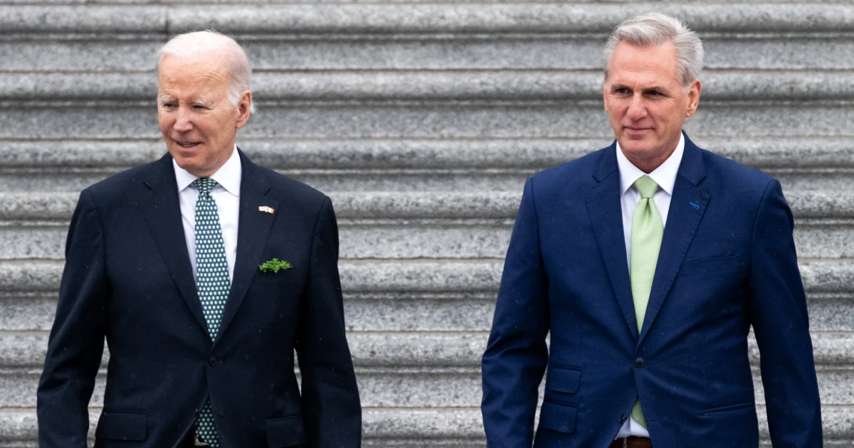 Featured image for Debt limit concerns loom over Democrats and Biden.