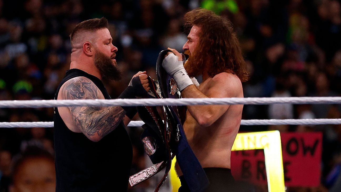 Sami Zayn and Kevin Owens triumph at WrestleMania 39 Night 1.