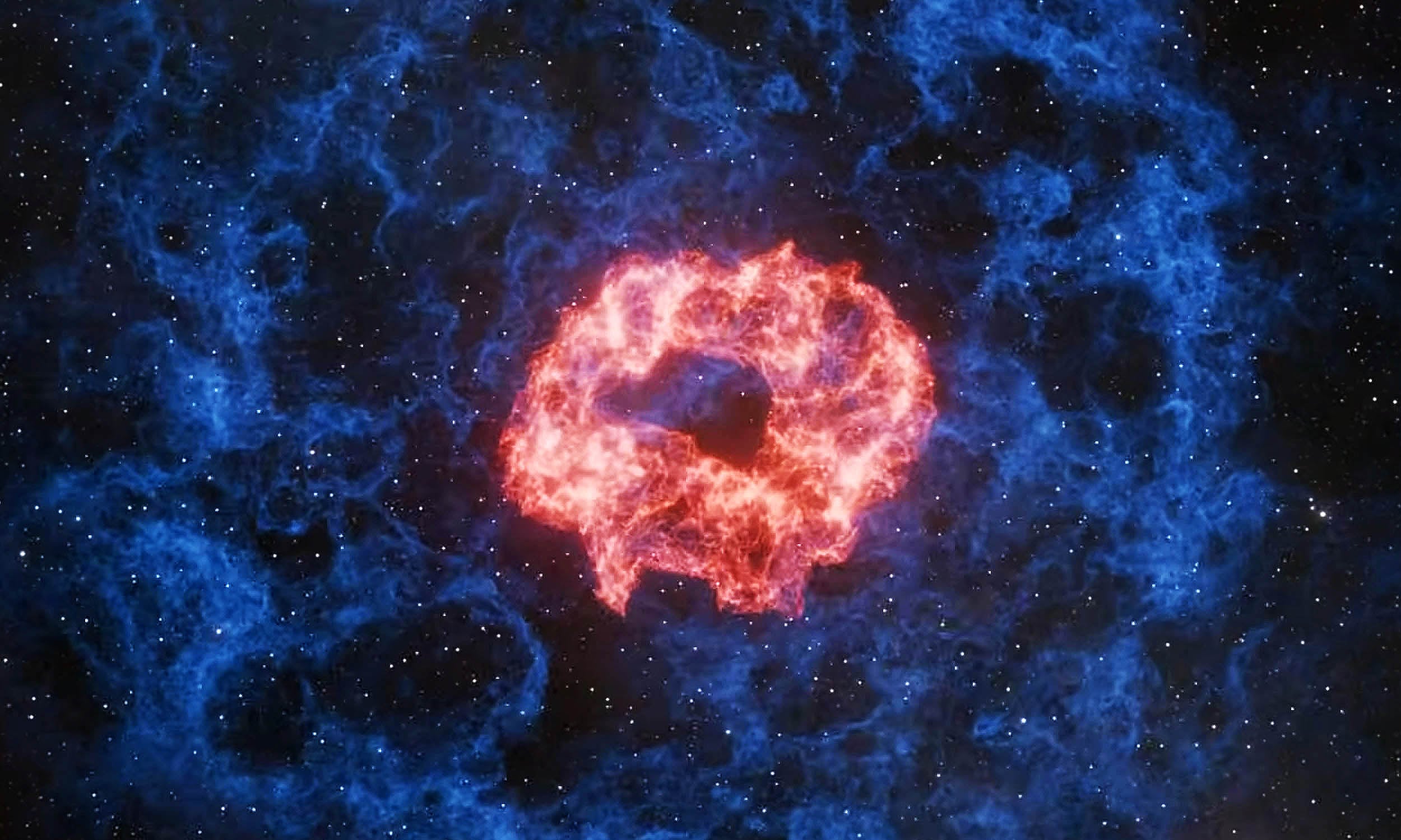 Featured image for Potential First Observation of a Double-Explosion 'Superkilonova'