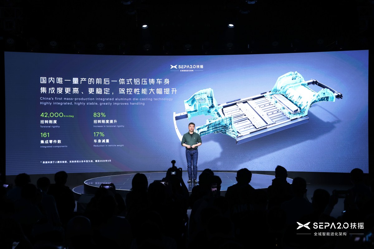 Featured image for Xpeng's new EV platform aims to cut costs and compete with Tesla in China.