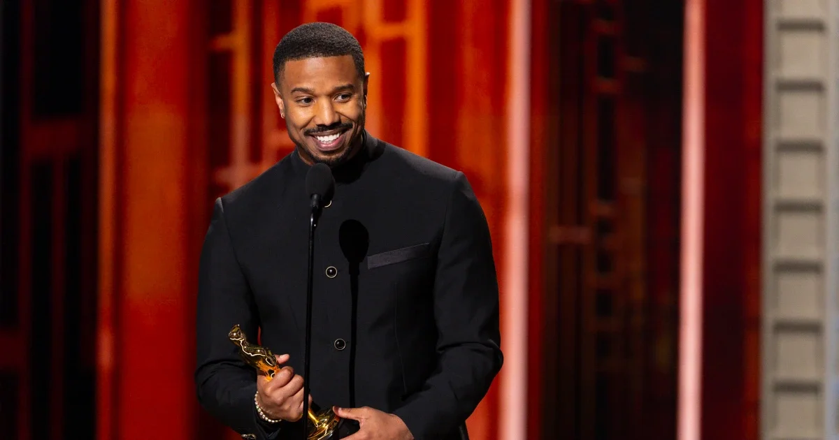 Michael B. Jordan clinches his first Oscar for Best Actor in Sinners