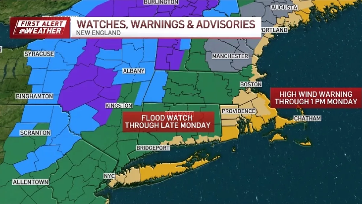 Impending Storm Brings Rain, Wind, and Flooding Concerns to New England