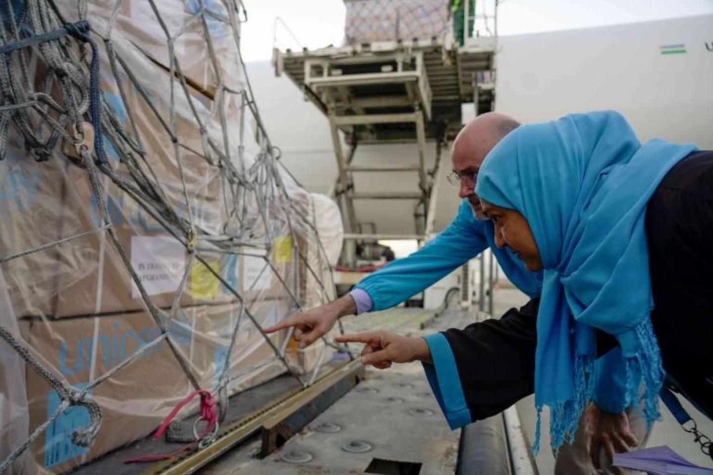 Featured image for "UNICEF delivers earthquake relief supplies to aid Afghan children and families in Kabul"