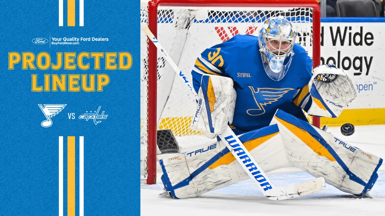 Berggren Back in Blues' Projected Lineup Against Capitals