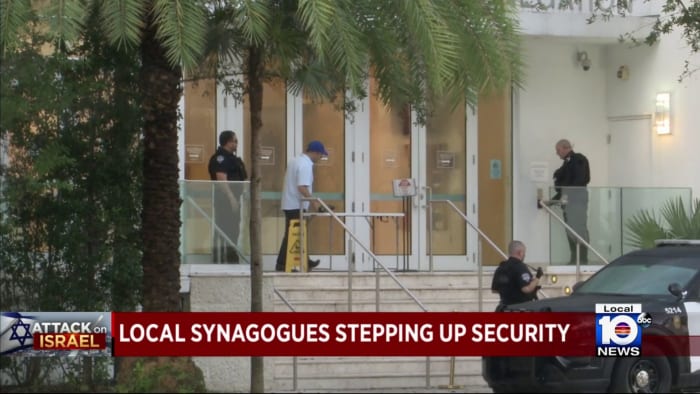 Featured image for "South Florida's Jewish Community Heightens Security in Response to Hamas Attack in Israel"