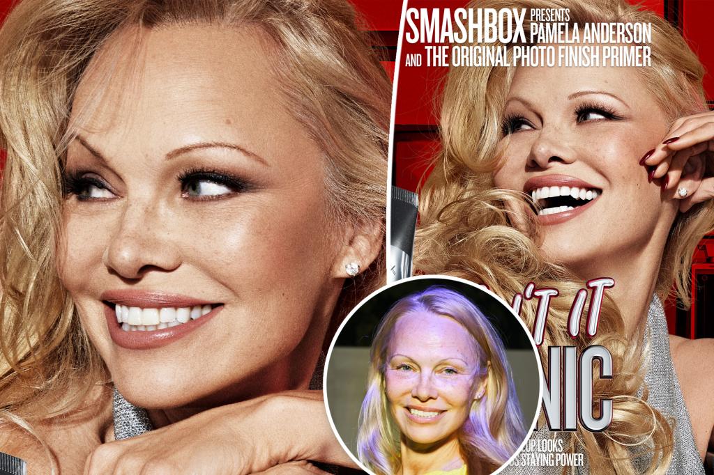Featured image for "Pamela Anderson's Makeup Journey: From Barefaced Moments to '90s Nostalgia"