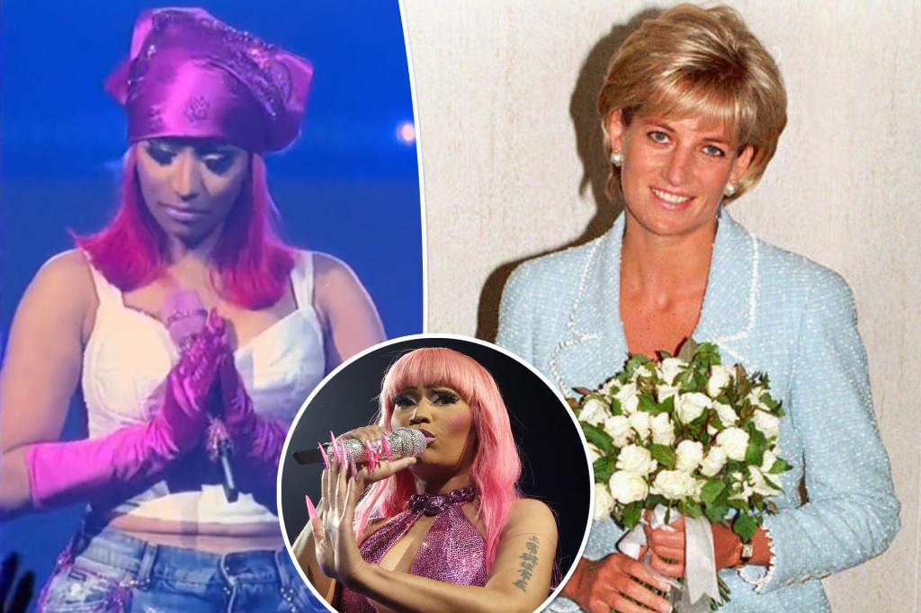 Nicki Minaj Mocked for 'Moment of Silence' Honoring 'Dear Friend' Princess Diana at UK Concert