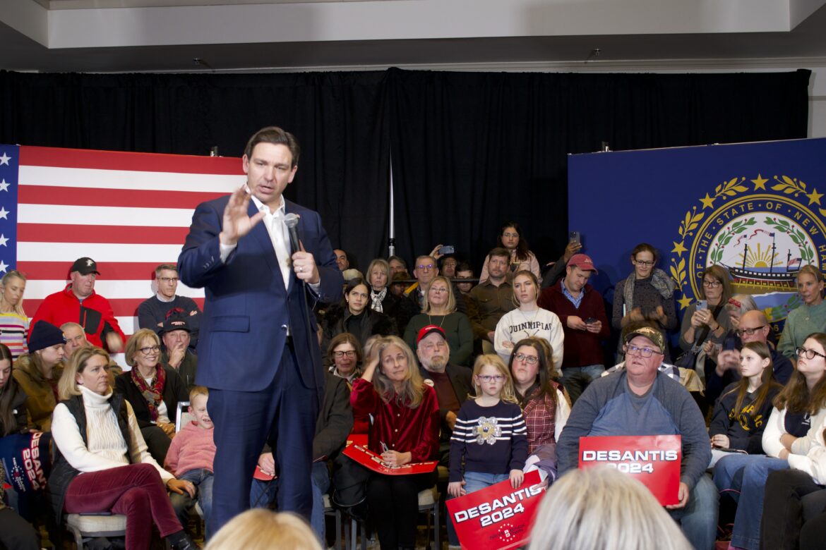 "DeSantis Addresses Climate Change and Future Plans at NH Town Hall"