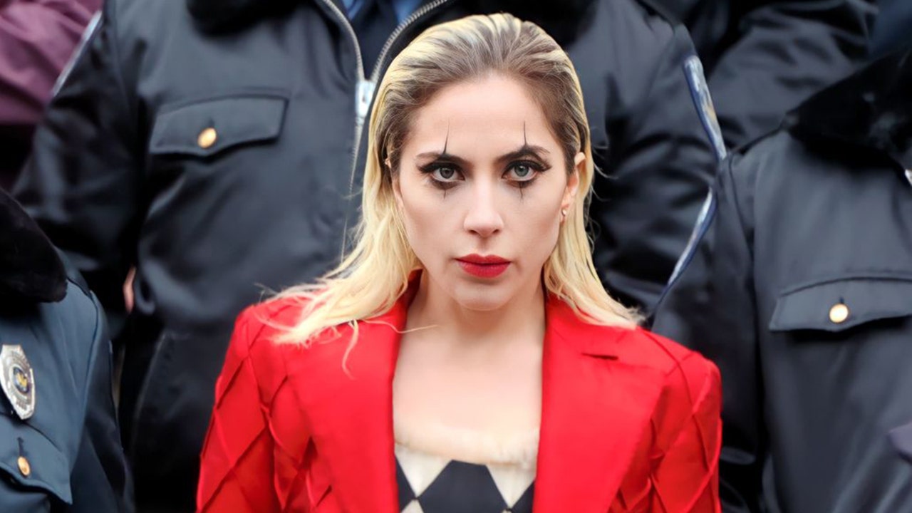 Lady Gaga debuts as Harley Quinn on set of 'Joker' sequel.