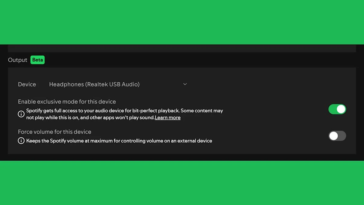 Spotify unlocks bit-perfect Windows playback with Exclusive Mode