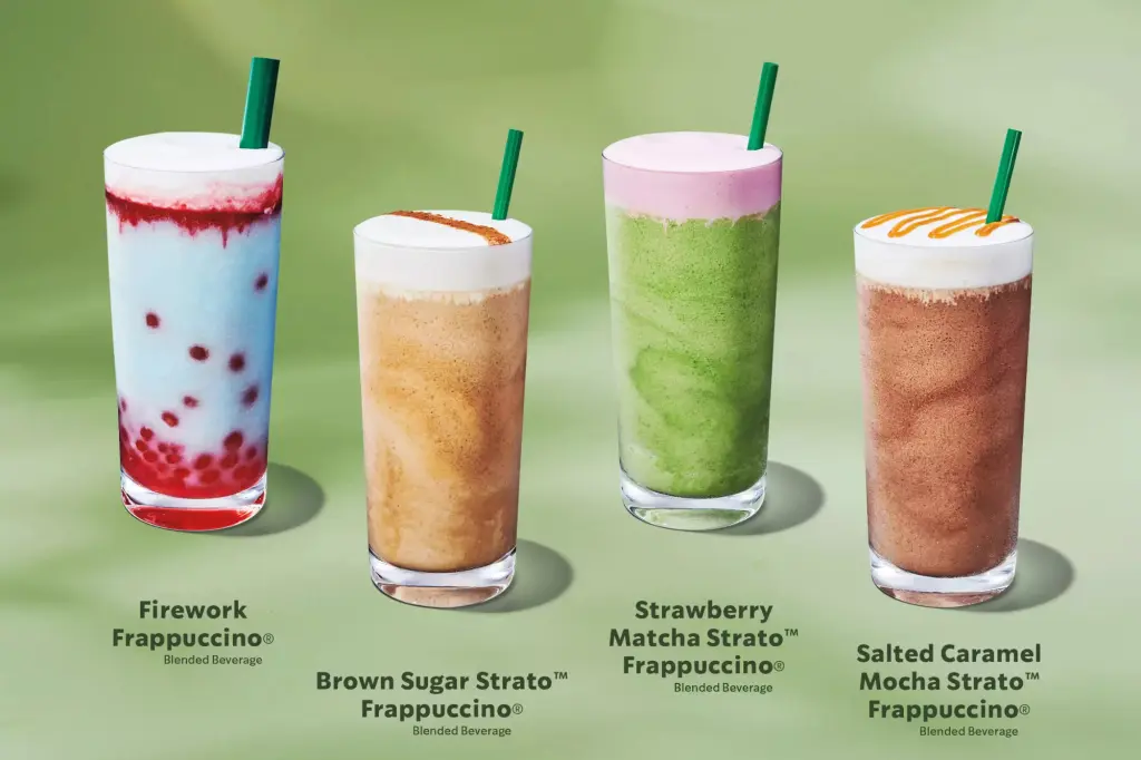 Featured image for Starbucks Unveils Four New Summer Frappuccino Flavors and Refreshers