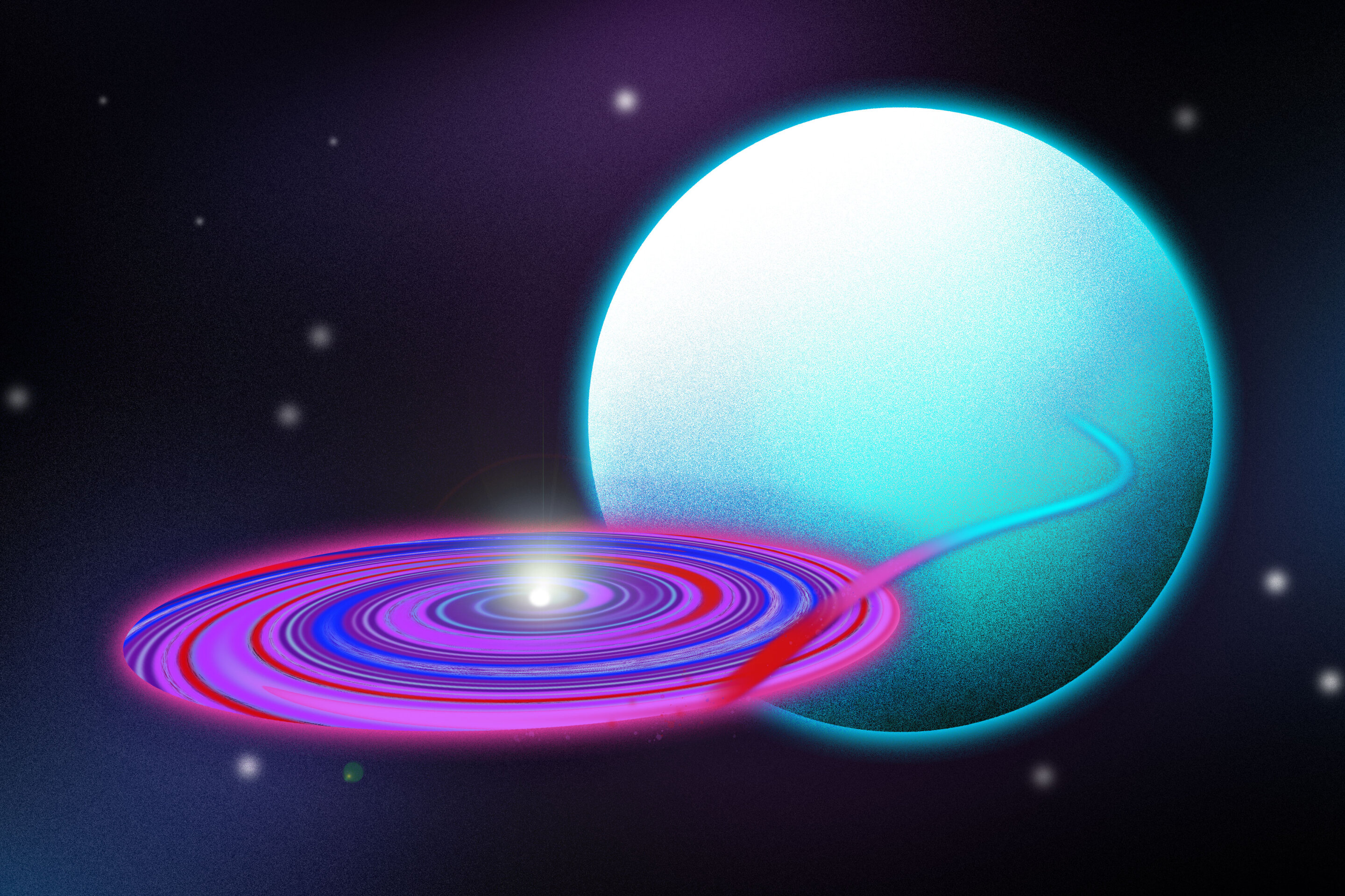 Mapping Wind Patterns in Distant Neutron Star Systems with Accretion Disks