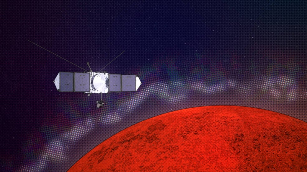 Featured image for NASA's MAVEN Mars Probe Remains Silent Amid Orbit and Spin Changes