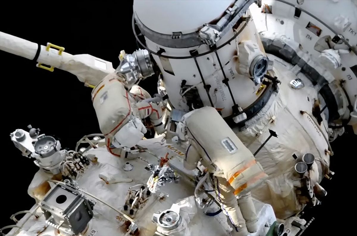 Featured image for Russian Cosmonauts Complete Successful Airlock Relocation Spacewalk on ISS