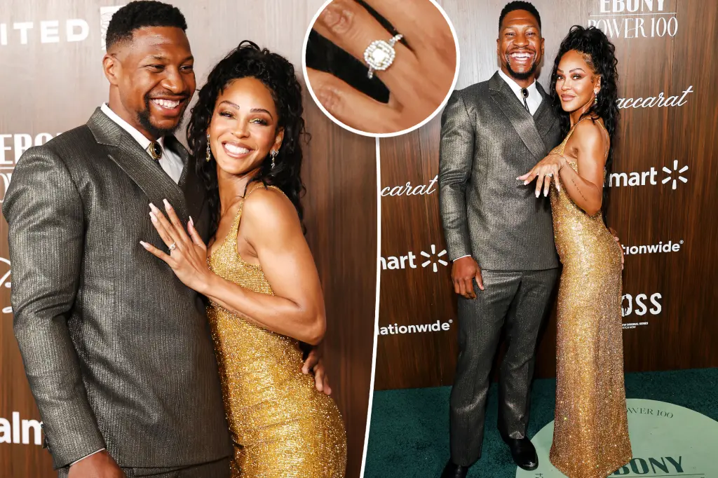 Featured image for Meagan Good and Jonathan Majors Announce Engagement with Stunning Ring Reveal