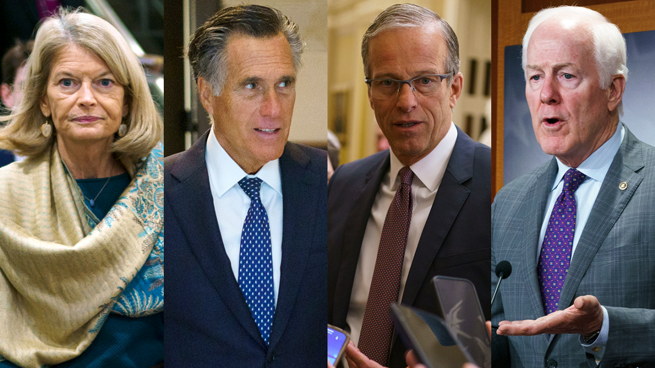 Growing rift as GOP senators disavow Trump's debt ceiling plan.