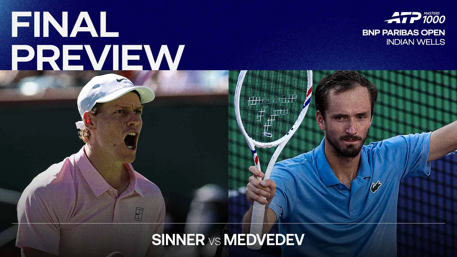 Medvedev and Sinner Turn Indian Wells Final into High-Stakes Showdown