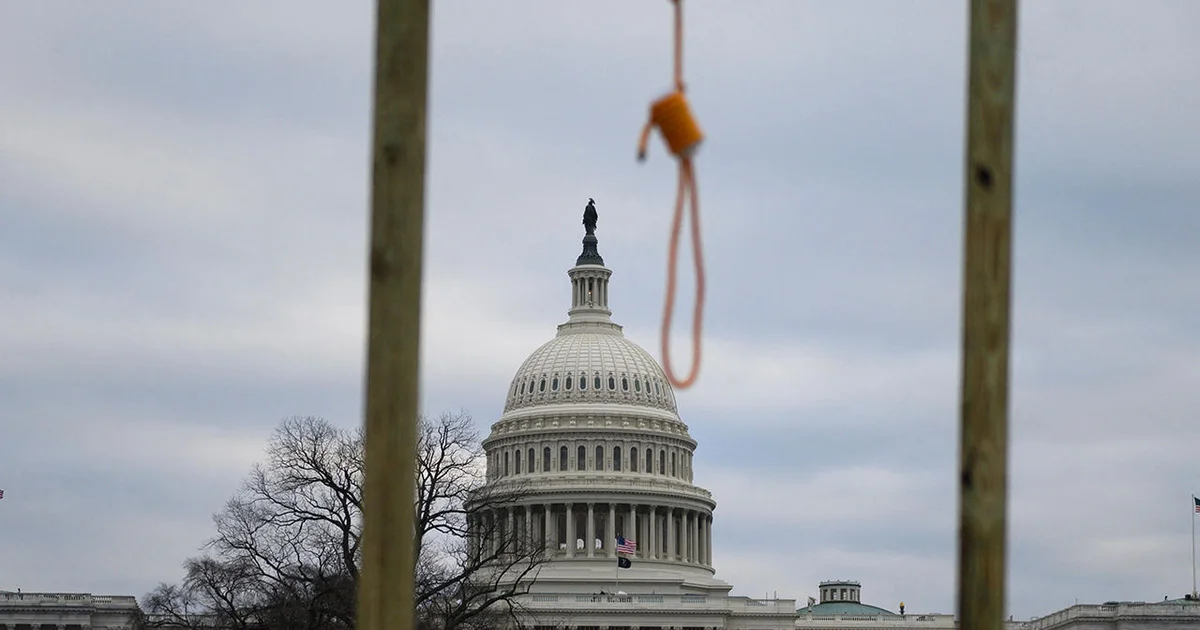 "Newly Released Video Reveals Suspected Group Building Jan. 6 Gallows Before Capitol Siege"